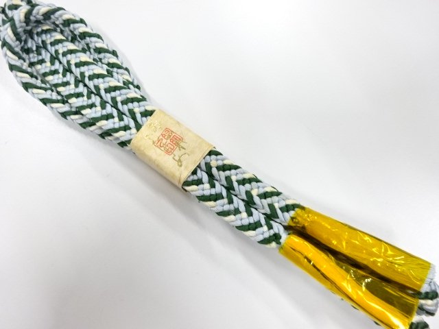 JAPANESE KIMONO / UNUSED HAND-TIED OBIJIME